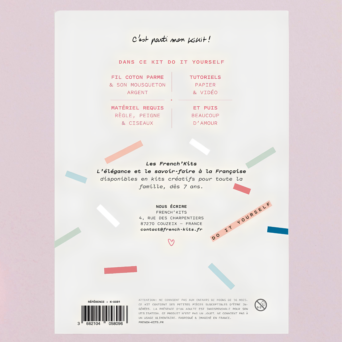 KIT MACRAMÉ Porte-clés "Mon Coeur"