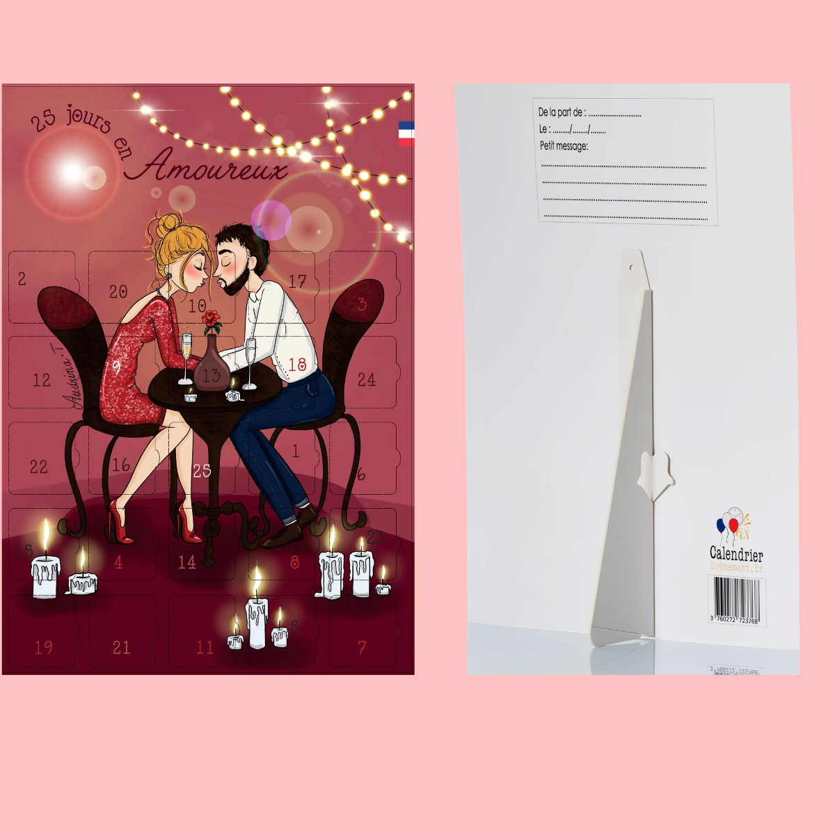 CALENDRIER DES AMOUREUX & CALENDRIER COQUIN 25 JOURS