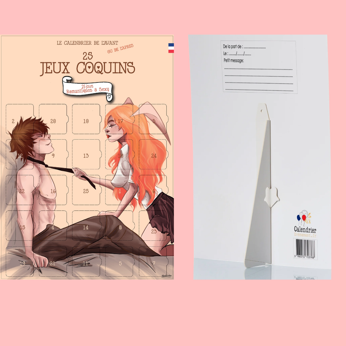 CALENDRIER DES AMOUREUX & CALENDRIER COQUIN 25 JOURS