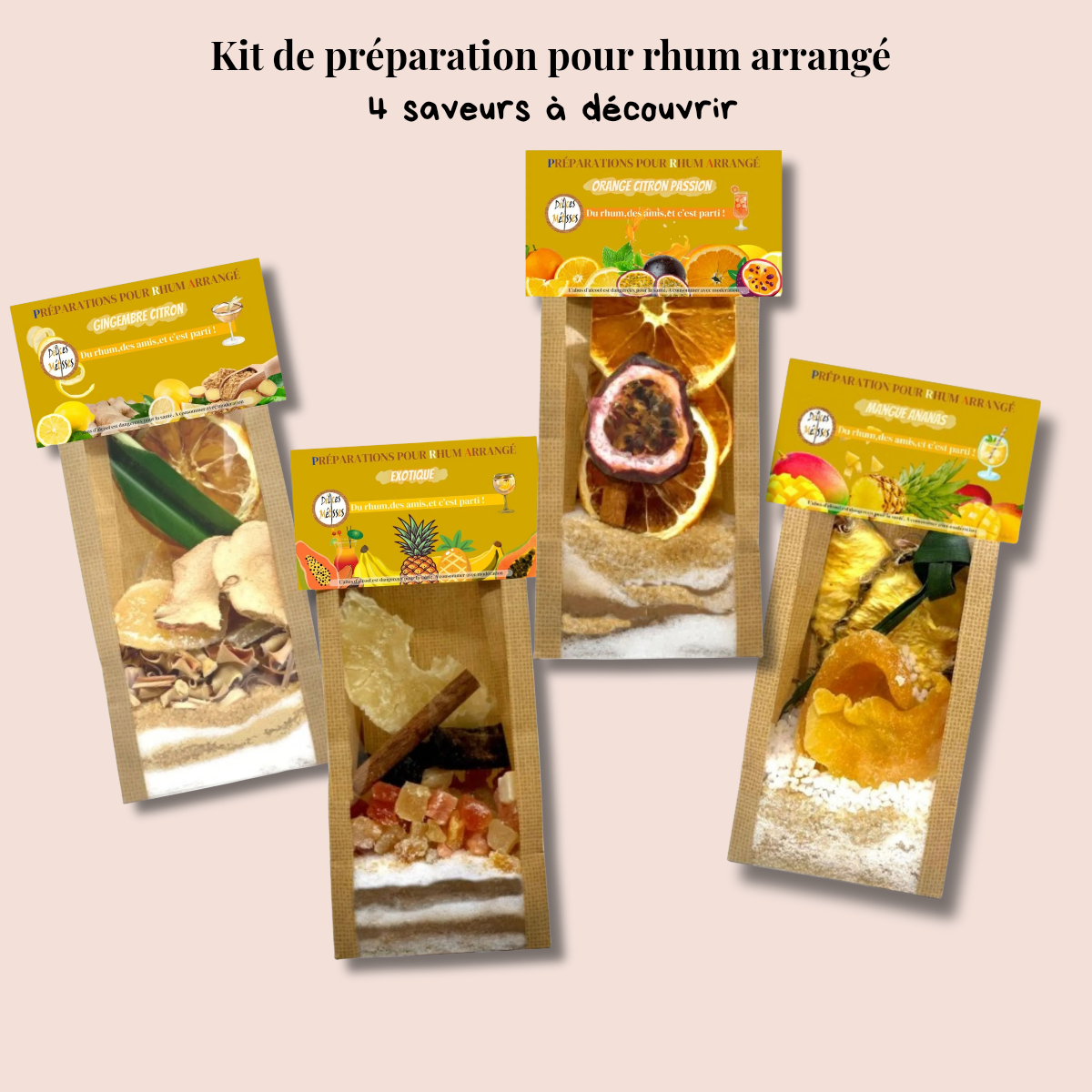 KIT DE PRÉPARATION POUR RHUM ARRANGÉ