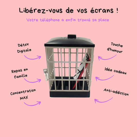 PRISON POUR TÉLÉPHONE AVEC MINUTEUR 📵