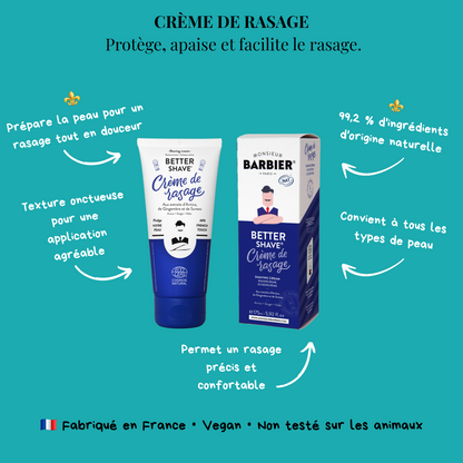 CRÈME DE RASAGE NATURELLE