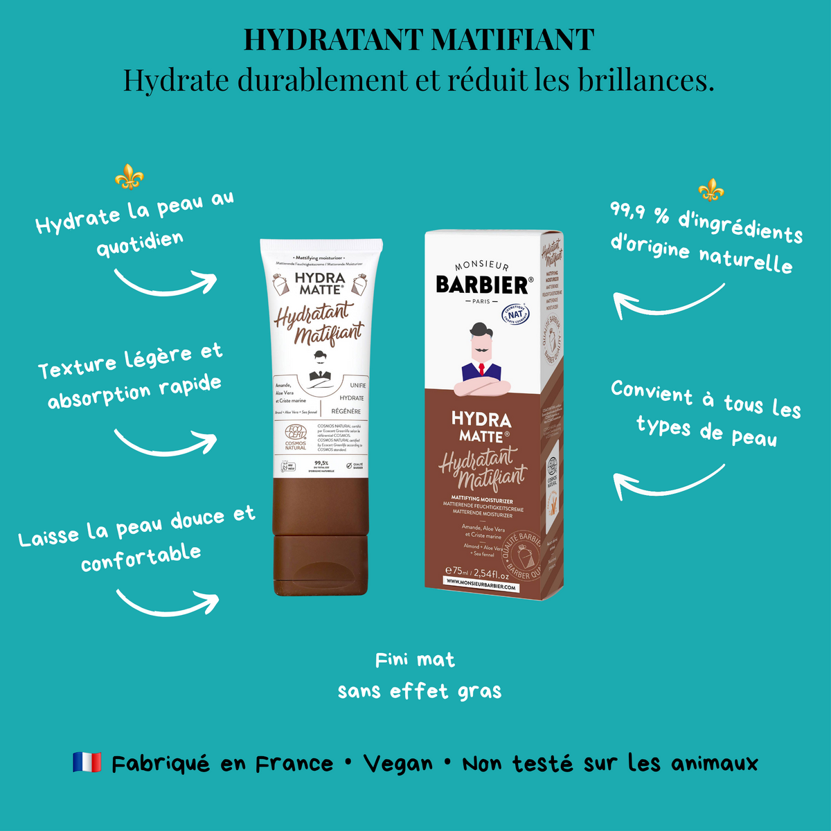 CRÈME HYDRATANTE MATIFIANTE HOMME