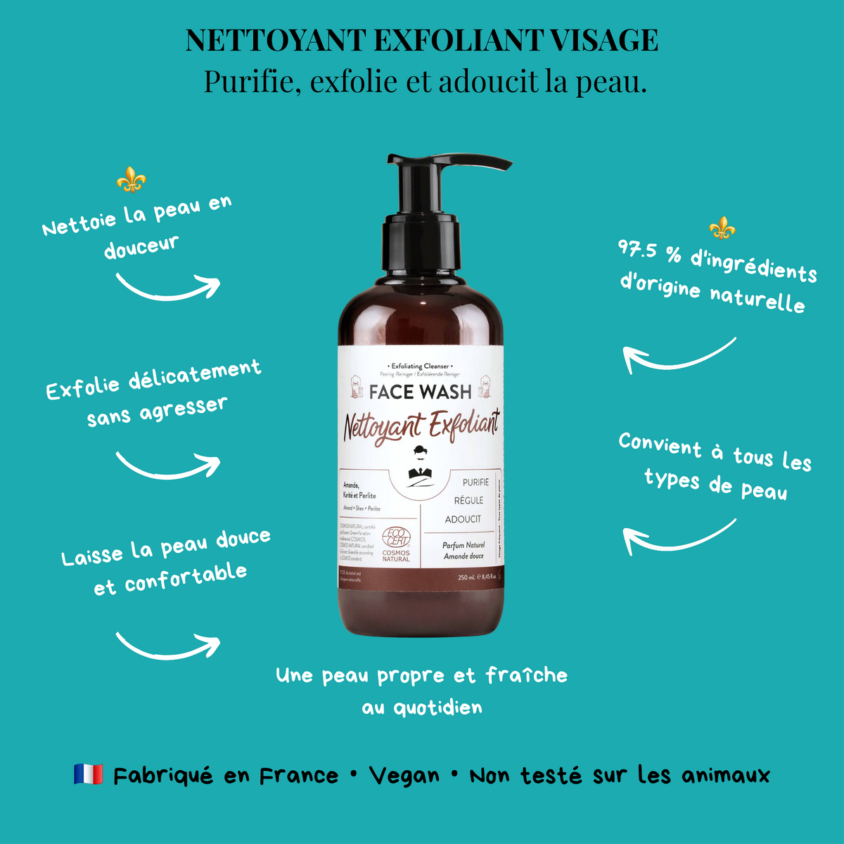 GEL NETTOYANT EXFOLIANT VISAGE