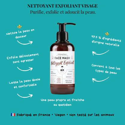 GEL NETTOYANT EXFOLIANT VISAGE