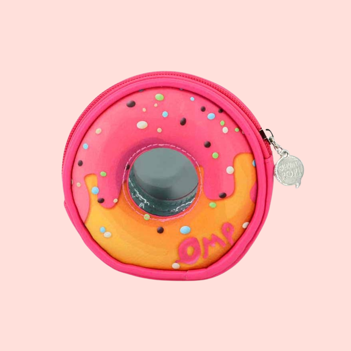 PORTE-MONNAIE DONUT ROSE