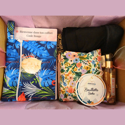 Coffret MamaVibe "CODE ROUGE" Premières règles (rituel complet)