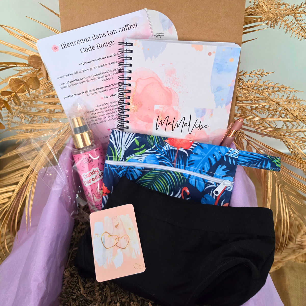 Coffret MamaVibe "CODE ROUGE" Premières règles