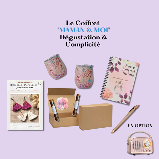 Coffret cadeau mère-fille "MAMAN & MOI" Dégustation & Complicité